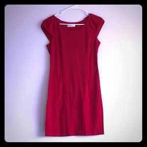 Cotton cozy red dress